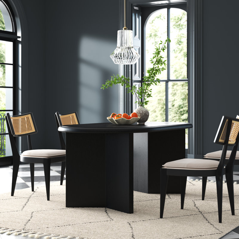 Joss & Main Brix Oval Solid Wood Dining Table & Reviews | Wayfair